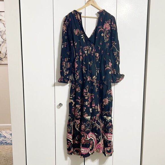 Anthropologie Paisley Maxi Dress Size 8 - Picture 8 of 8